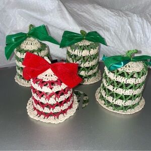 Crochet Bell Vintage Christmas Ornaments